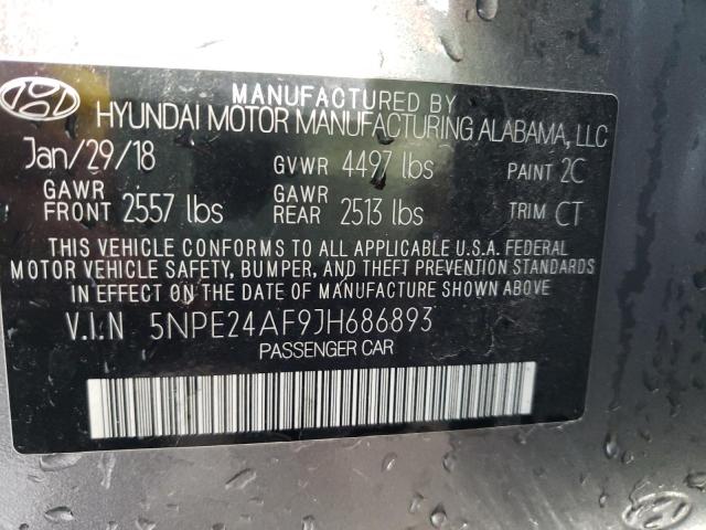 Photo 9 VIN: 5NPE24AF9JH686893 - HYUNDAI SONATA SE 