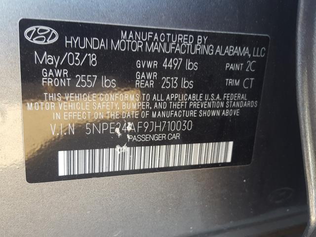 Photo 9 VIN: 5NPE24AF9JH710030 - HYUNDAI SONATA SE 