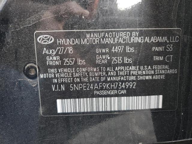 Photo 11 VIN: 5NPE24AF9KH734992 - HYUNDAI SONATA 