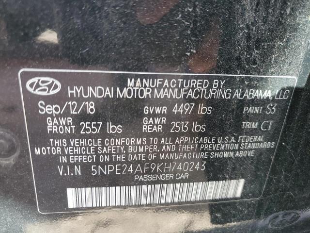 Photo 11 VIN: 5NPE24AF9KH740243 - HYUNDAI SONATA 