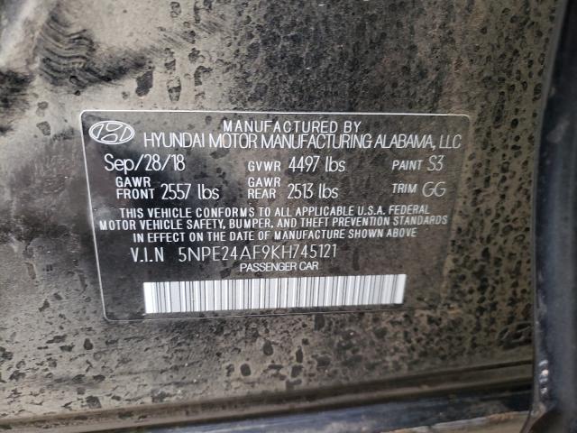 Photo 9 VIN: 5NPE24AF9KH745121 - HYUNDAI SONATA SE 