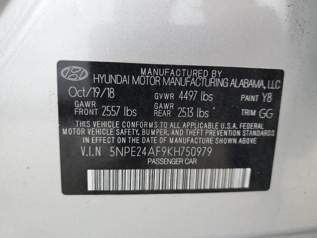 Photo 11 VIN: 5NPE24AF9KH750979 - HYUNDAI SONATA 