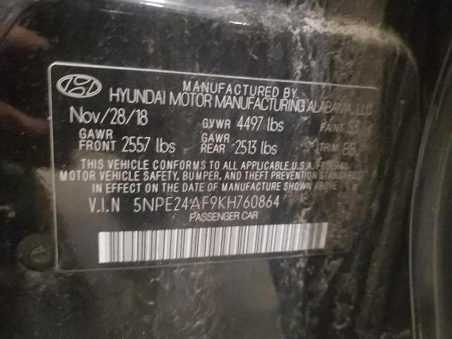 Photo 11 VIN: 5NPE24AF9KH760864 - HYUNDAI SONATA SE 