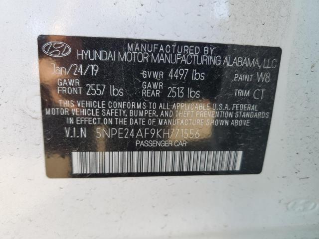 Photo 9 VIN: 5NPE24AF9KH771556 - HYUNDAI SONATA SE 