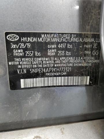 Photo 11 VIN: 5NPE24AF9KH772321 - HYUNDAI SONATA SE 