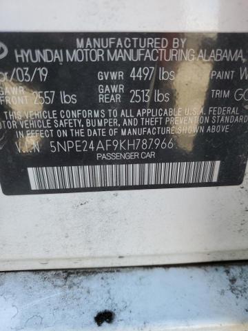 Photo 11 VIN: 5NPE24AF9KH787966 - HYUNDAI SONATA SE 