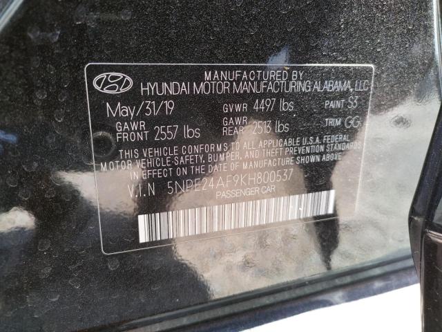 Photo 9 VIN: 5NPE24AF9KH800537 - HYUNDAI SONATA SE 