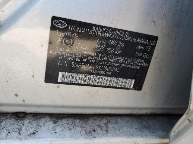 Photo 11 VIN: 5NPE24AF9KH800845 - HYUNDAI SONATA SE 