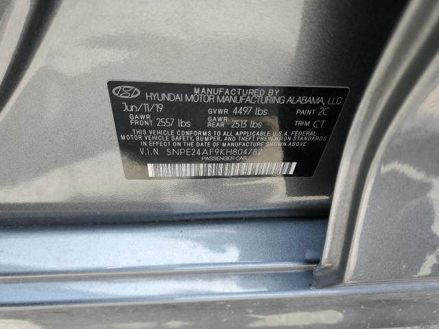 Photo 11 VIN: 5NPE24AF9KH804782 - HYUNDAI SONATA 