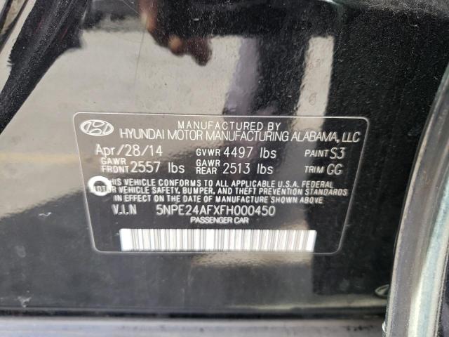 Photo 11 VIN: 5NPE24AFXFH000450 - HYUNDAI SONATA SE 