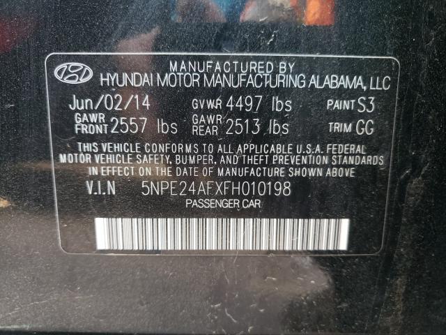 Photo 9 VIN: 5NPE24AFXFH010198 - HYUNDAI SONATA SE 