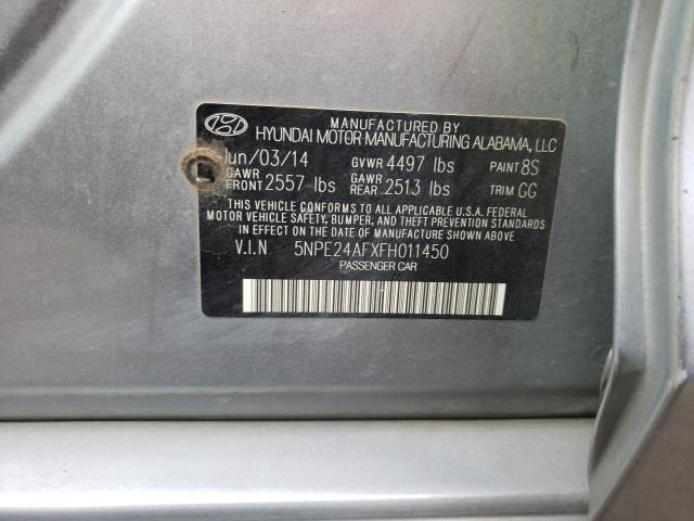 Photo 9 VIN: 5NPE24AFXFH011450 - HYUNDAI SONATA SE 