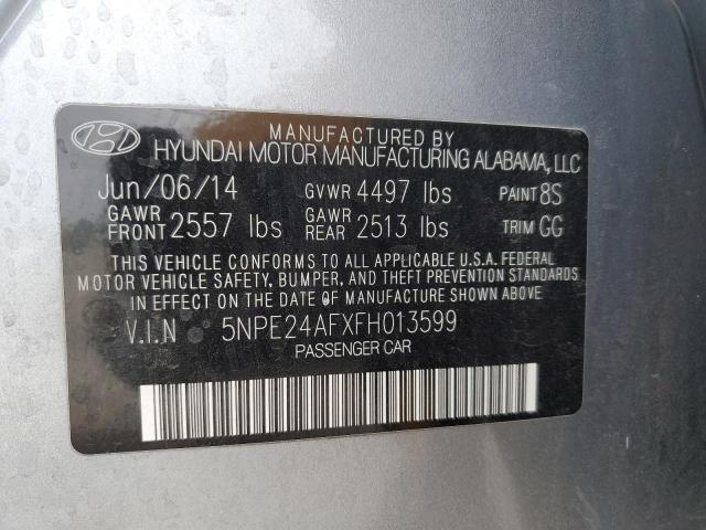 Photo 12 VIN: 5NPE24AFXFH013599 - HYUNDAI SONATA SE 