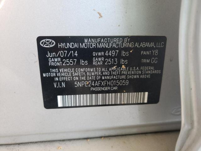 Photo 9 VIN: 5NPE24AFXFH015059 - HYUNDAI SONATA SE 