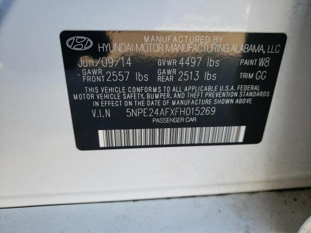 Photo 9 VIN: 5NPE24AFXFH015269 - HYUNDAI SONATA SE 