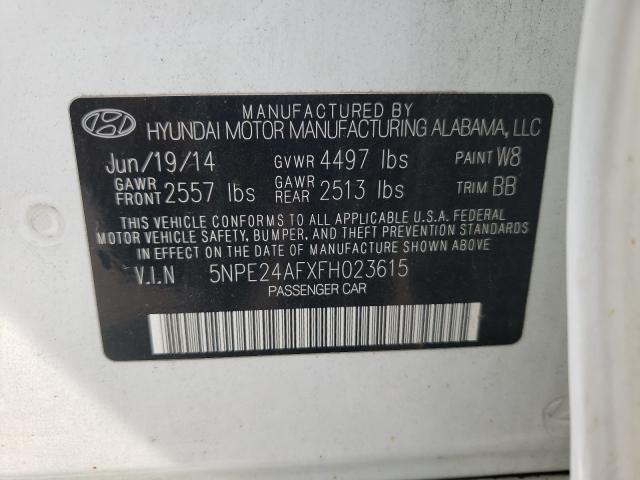 Photo 9 VIN: 5NPE24AFXFH023615 - HYUNDAI SONATA SE 