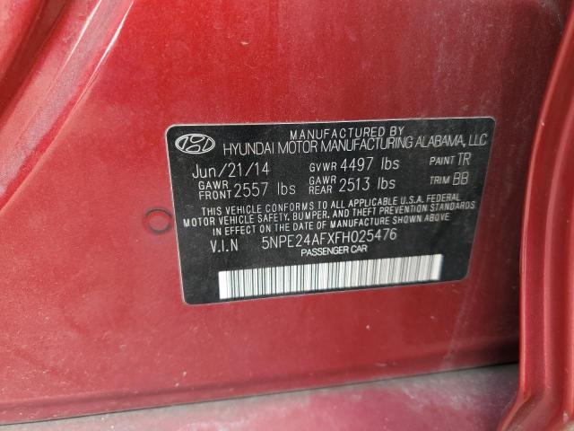 Photo 11 VIN: 5NPE24AFXFH025476 - HYUNDAI SONATA 