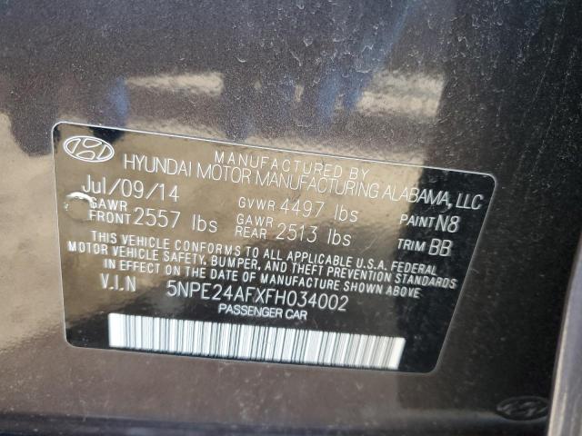 Photo 11 VIN: 5NPE24AFXFH034002 - HYUNDAI SONATA 