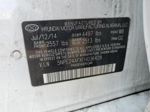 Photo 12 VIN: 5NPE24AFXFH036428 - HYUNDAI SONATA 