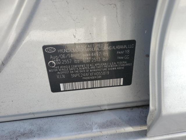 Photo 12 VIN: 5NPE24AFXFH055819 - HYUNDAI SONATA SE 