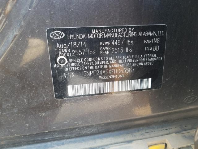 Photo 9 VIN: 5NPE24AFXFH065587 - HYUNDAI SONATA SE 