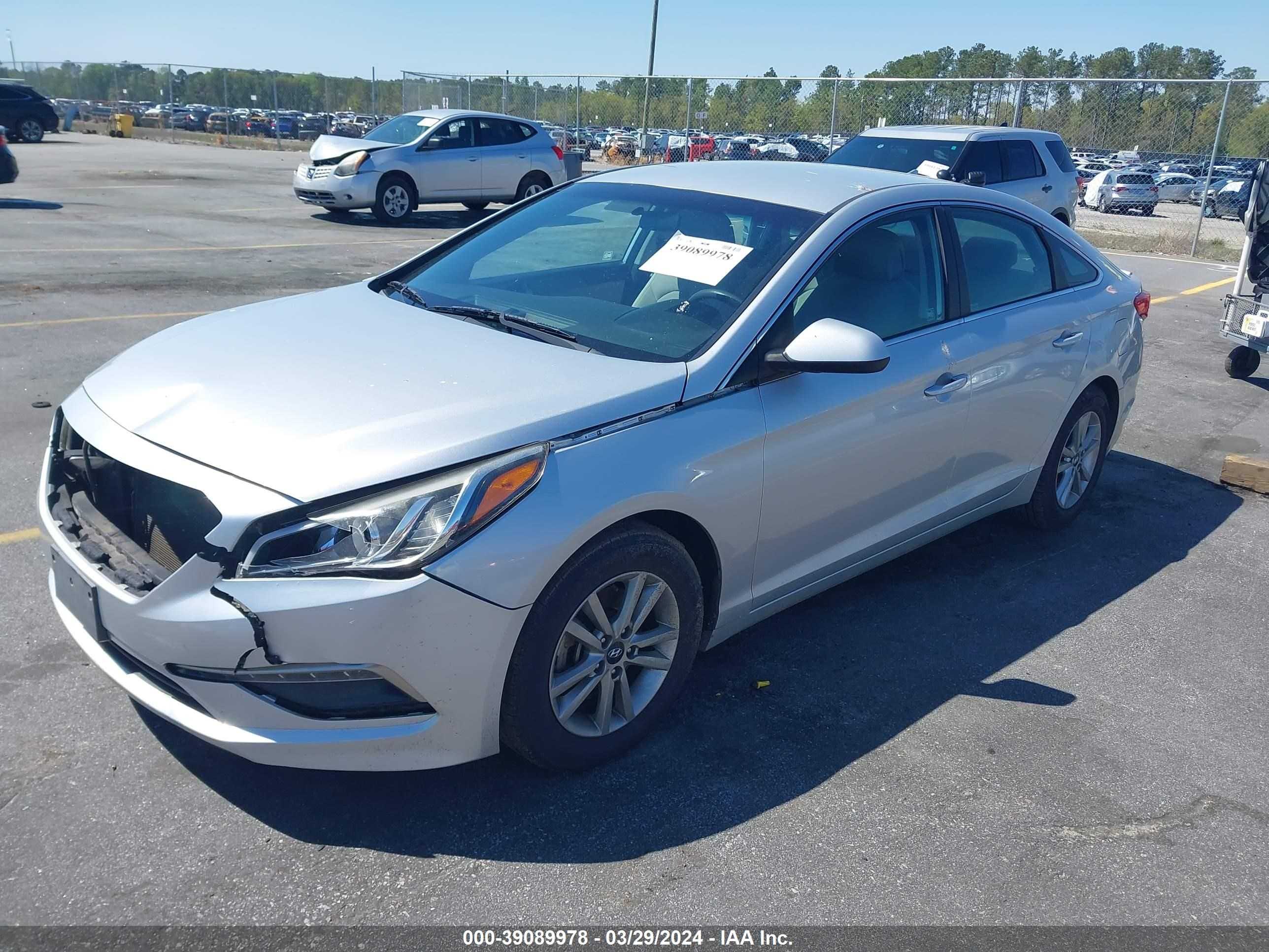 Photo 1 VIN: 5NPE24AFXFH071115 - HYUNDAI SONATA 