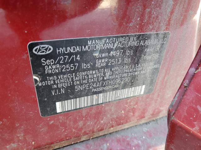 Photo 11 VIN: 5NPE24AFXFH096290 - HYUNDAI SONATA 