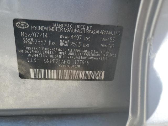 Photo 11 VIN: 5NPE24AFXFH127649 - HYUNDAI SONATA SE 