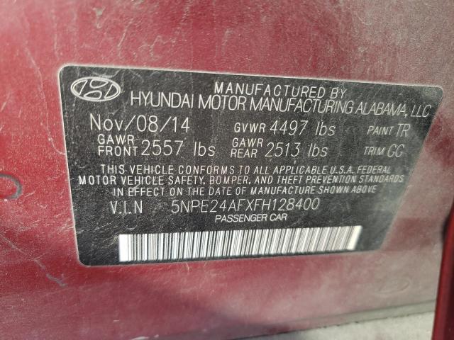 Photo 11 VIN: 5NPE24AFXFH128400 - HYUNDAI SONATA SE 