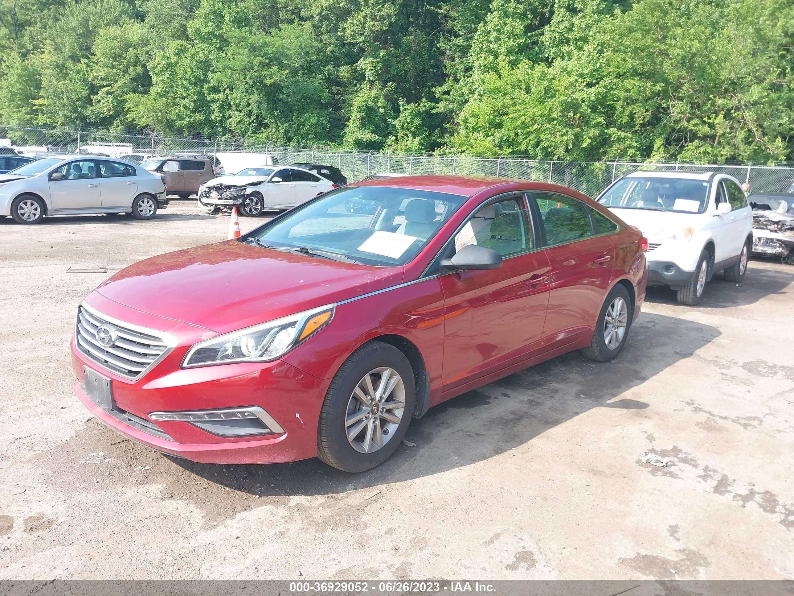 Photo 1 VIN: 5NPE24AFXFH152051 - HYUNDAI SONATA 