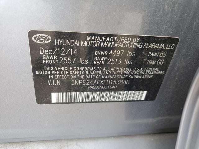 Photo 11 VIN: 5NPE24AFXFH153880 - HYUNDAI SONATA SE 