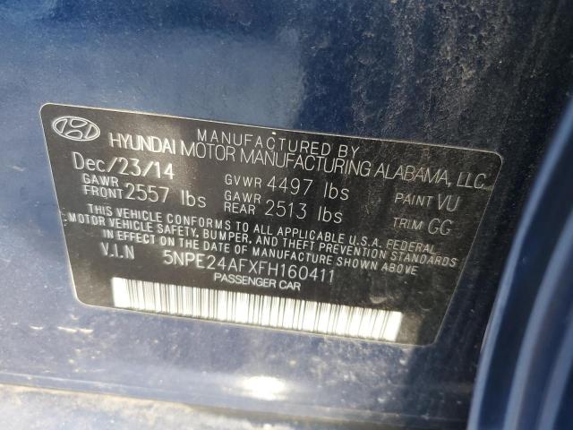 Photo 11 VIN: 5NPE24AFXFH160411 - HYUNDAI SONATA SE 