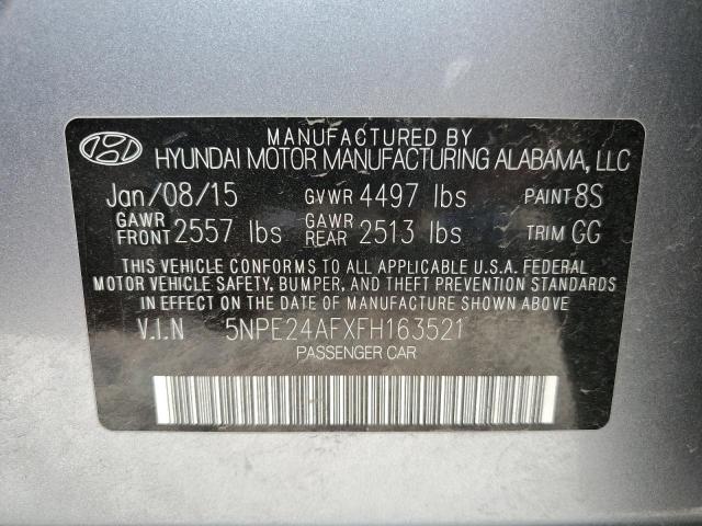 Photo 11 VIN: 5NPE24AFXFH163521 - HYUNDAI SONATA SE 