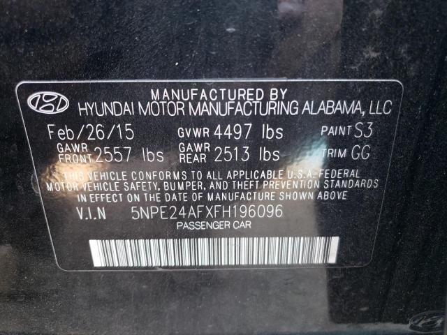 Photo 11 VIN: 5NPE24AFXFH196096 - HYUNDAI SONATA 