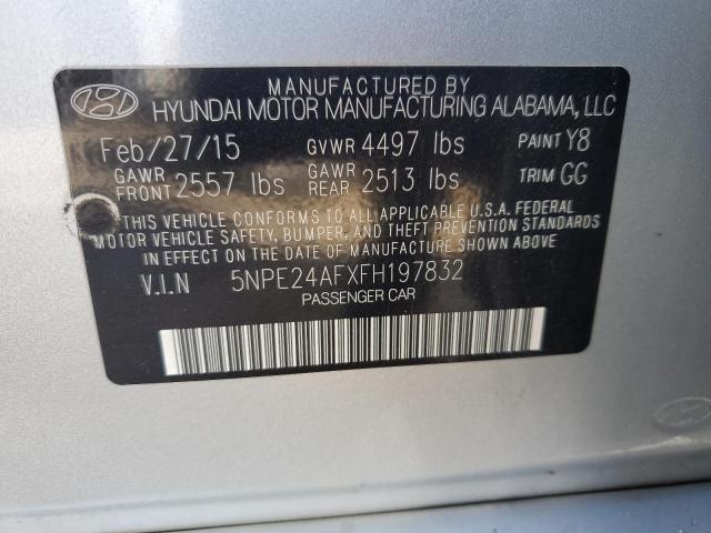 Photo 11 VIN: 5NPE24AFXFH197832 - HYUNDAI SONATA 