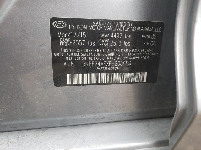 Photo 9 VIN: 5NPE24AFXFH208683 - HYUNDAI SONATA SE 