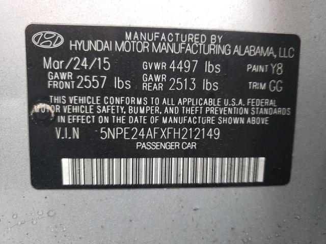 Photo 11 VIN: 5NPE24AFXFH212149 - HYUNDAI SONATA SE 