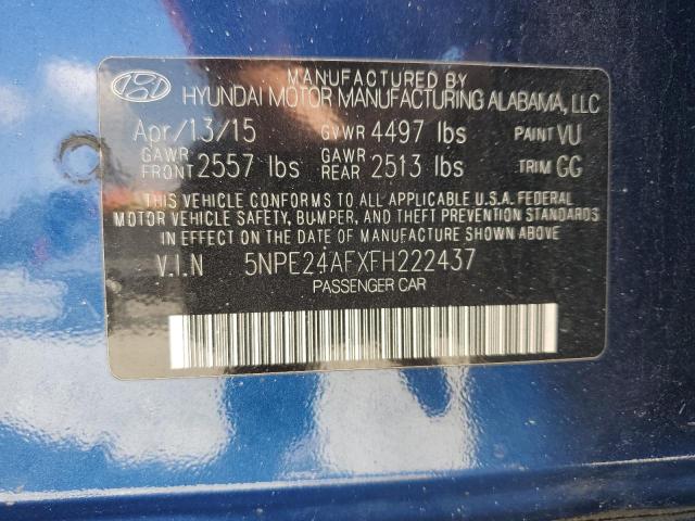 Photo 11 VIN: 5NPE24AFXFH222437 - HYUNDAI SONATA SE 