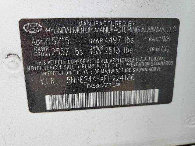 Photo 11 VIN: 5NPE24AFXFH224186 - HYUNDAI SONATA 