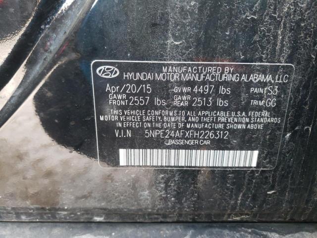 Photo 9 VIN: 5NPE24AFXFH226312 - HYUNDAI SONATA SE 