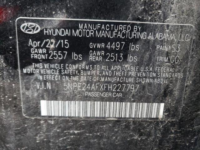 Photo 11 VIN: 5NPE24AFXFH227797 - HYUNDAI SONATA SE 