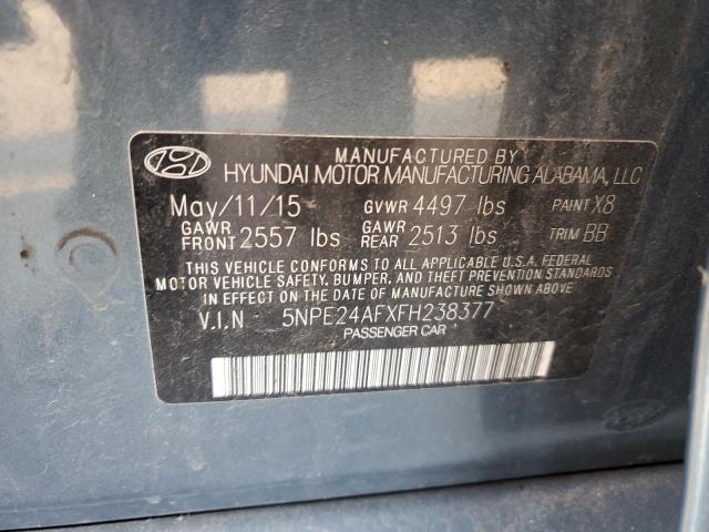 Photo 11 VIN: 5NPE24AFXFH238377 - HYUNDAI SONATA SE 