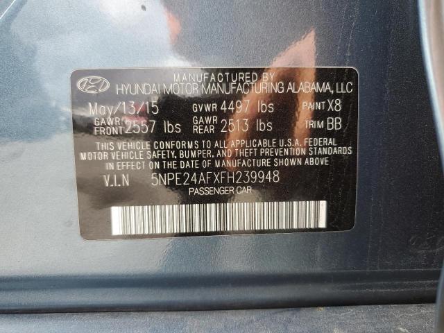 Photo 11 VIN: 5NPE24AFXFH239948 - HYUNDAI SONATA SE 