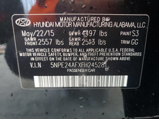 Photo 11 VIN: 5NPE24AFXFH245281 - HYUNDAI SONATA 