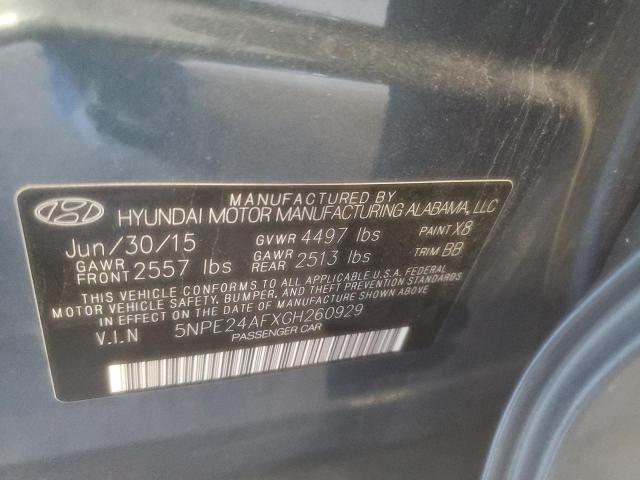 Photo 11 VIN: 5NPE24AFXGH260929 - HYUNDAI SONATA SE 