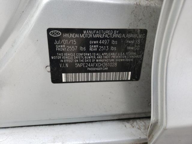 Photo 11 VIN: 5NPE24AFXGH261028 - HYUNDAI SONATA SE 