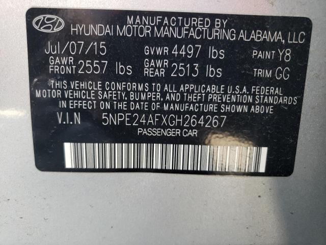 Photo 12 VIN: 5NPE24AFXGH264267 - HYUNDAI SONATA 