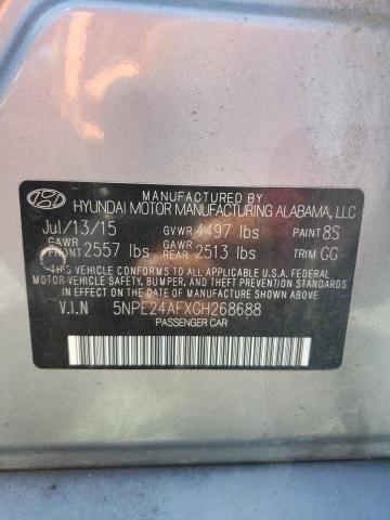 Photo 12 VIN: 5NPE24AFXGH268688 - HYUNDAI SONATA 