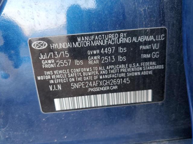 Photo 11 VIN: 5NPE24AFXGH269145 - HYUNDAI SONATA SE 