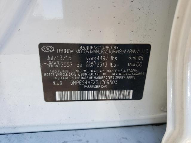 Photo 9 VIN: 5NPE24AFXGH269503 - HYUNDAI SONATA SE 